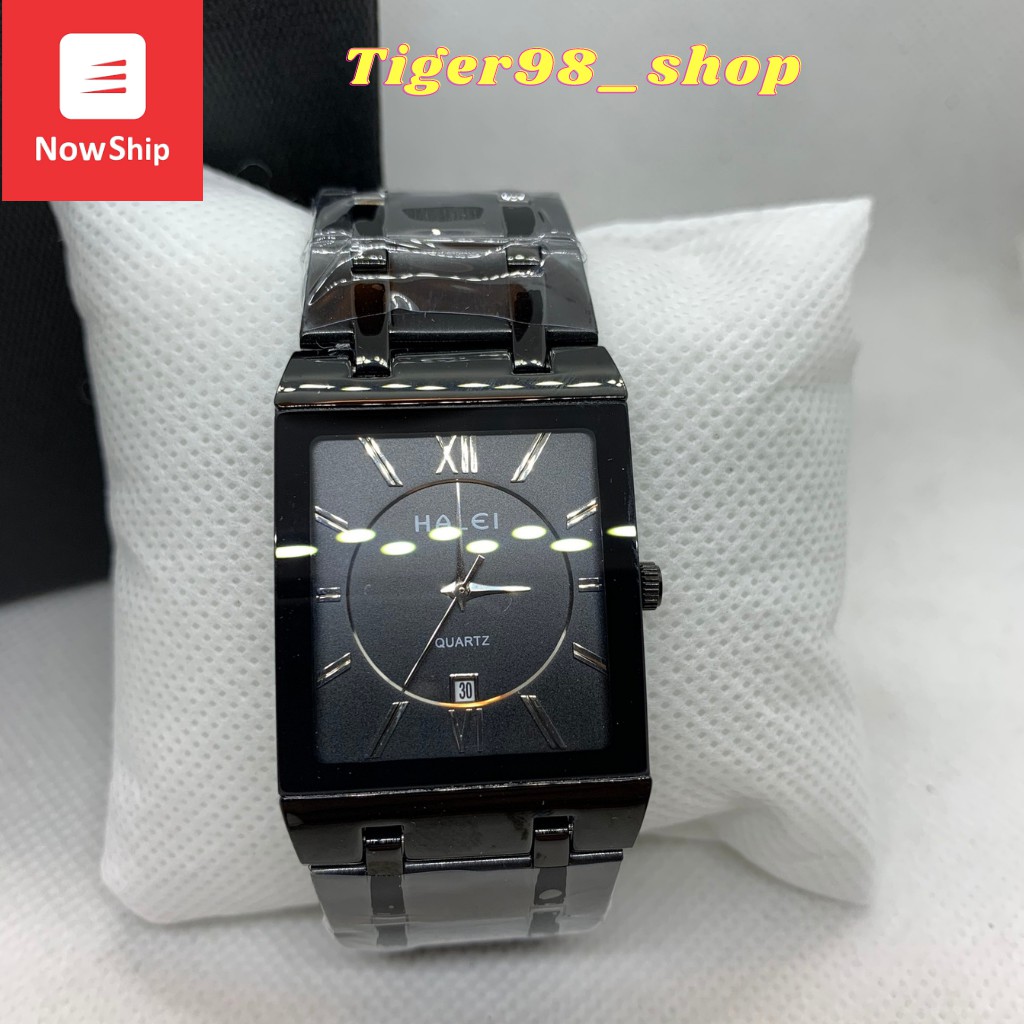 Đồng hồ nam Halei Mặt Vuông Đen huyền ảo chống nước chống xước bảo hành 12 tháng-Men.Watch | BigBuy360 - bigbuy360.vn