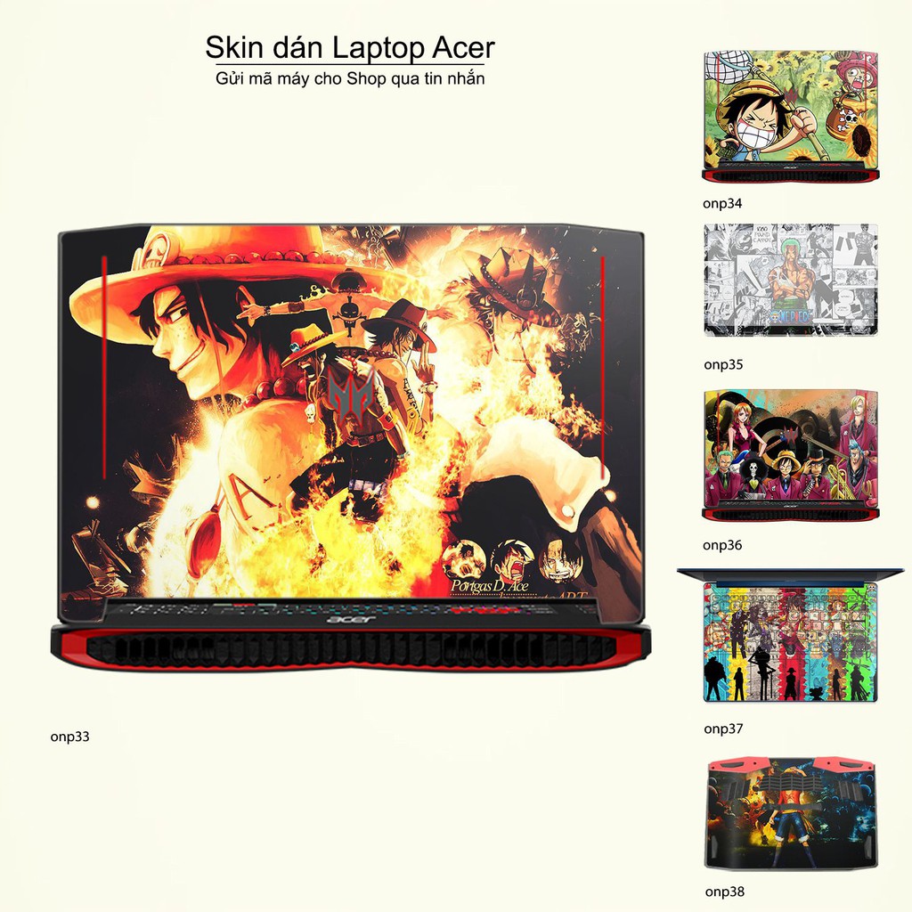 Skin dán Laptop Acer in hình One Piece _nhiều mẫu 23 (inbox mã máy cho Shop)