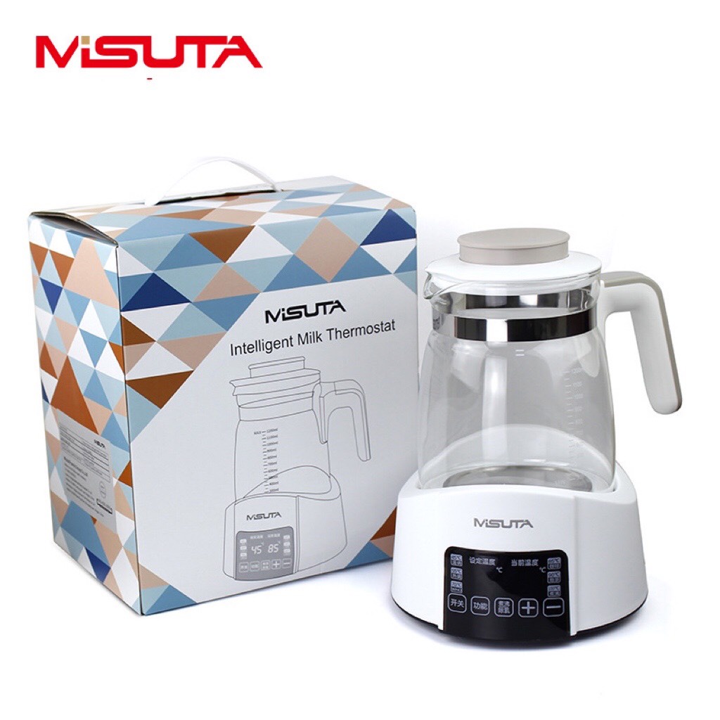 Máy đun hâm nước pha sữa thông minh giữ nhiệt Misuta chính hãng BH 12 tháng
