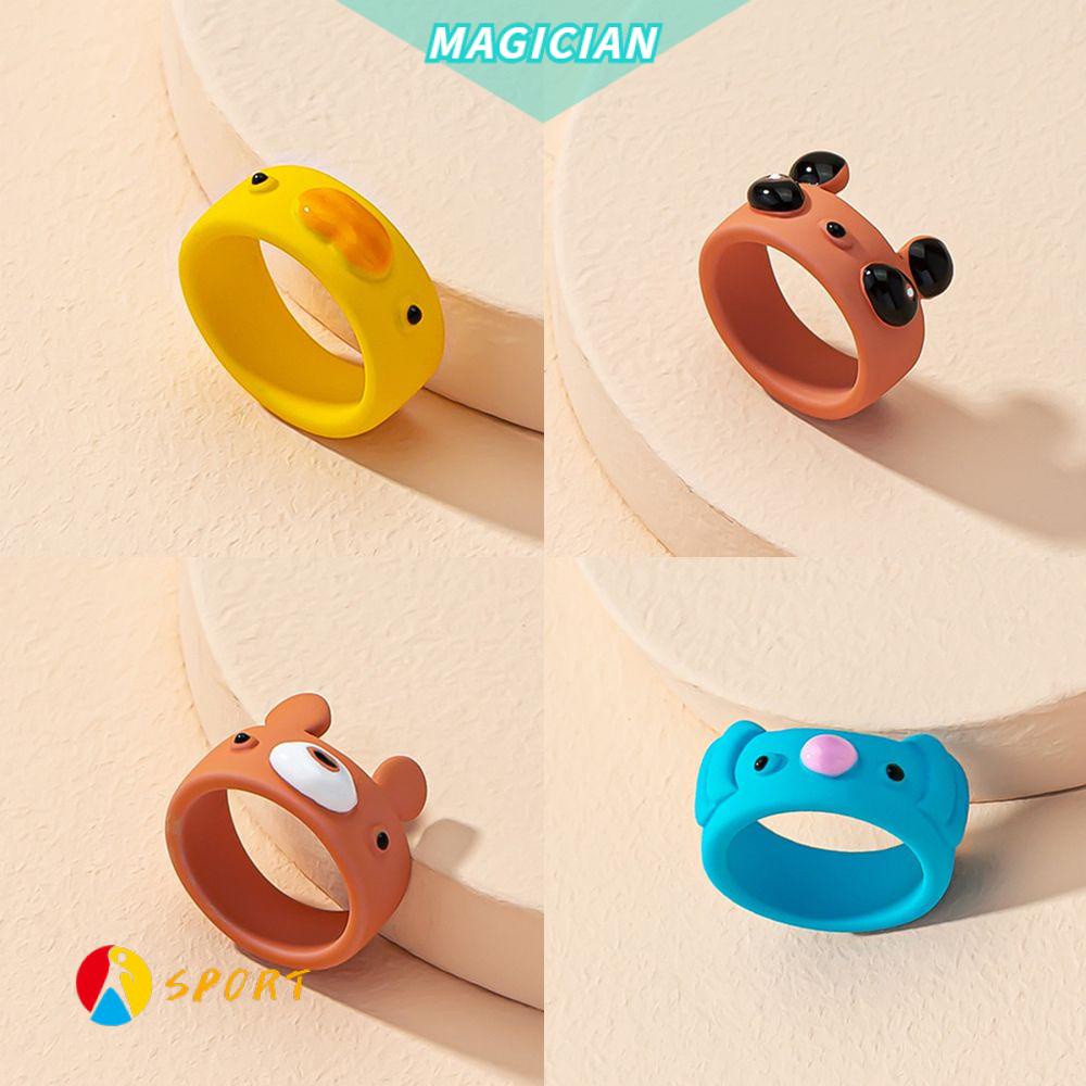 Nhẫn Hình Động Vật Bằng Nhựa Dễ Thương Nhiều Màu Sắc