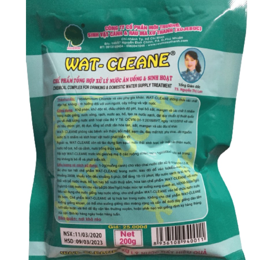 Chế phẩm vi sinh xử lý nước Bể Cá lọc Nước Phèn Ăn Uống & Sinh Hoạt Bể Bơi nuôi Tôm Cá Chăn Nuôi Wat-Cleane