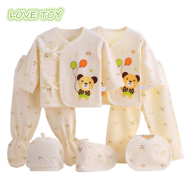 Set Đồ Cotton 7 Món Cho Bé Sơ Sinh