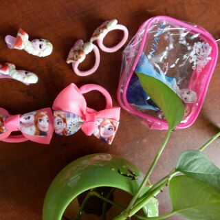 Bộ Cài, Cột, Kẹp Tóc Elsa
