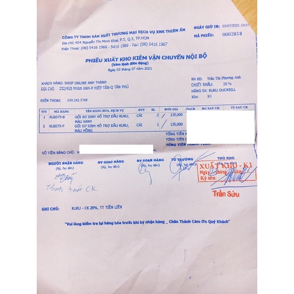 Gối Em Bé Organic (Từ 0 tháng) KUKU KU2052/KU2053