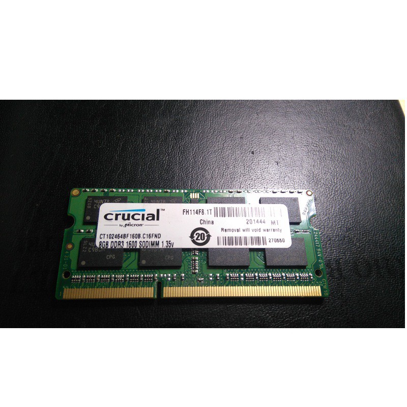 Ram Laptop 8Gb DDR3L bus 1600 tháo máy chính hãng, bảo hành 3 năm