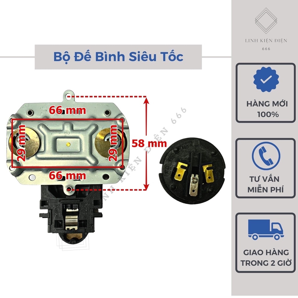 Đế ấm siêu tốc kèm công tắc BDDST1-2 loại tốt dành cho bình siêu tốc lớn