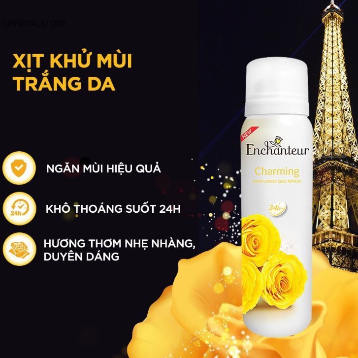 Xịt Ngăn Mùi Enchanteur Hương Nước Hoa 150ml