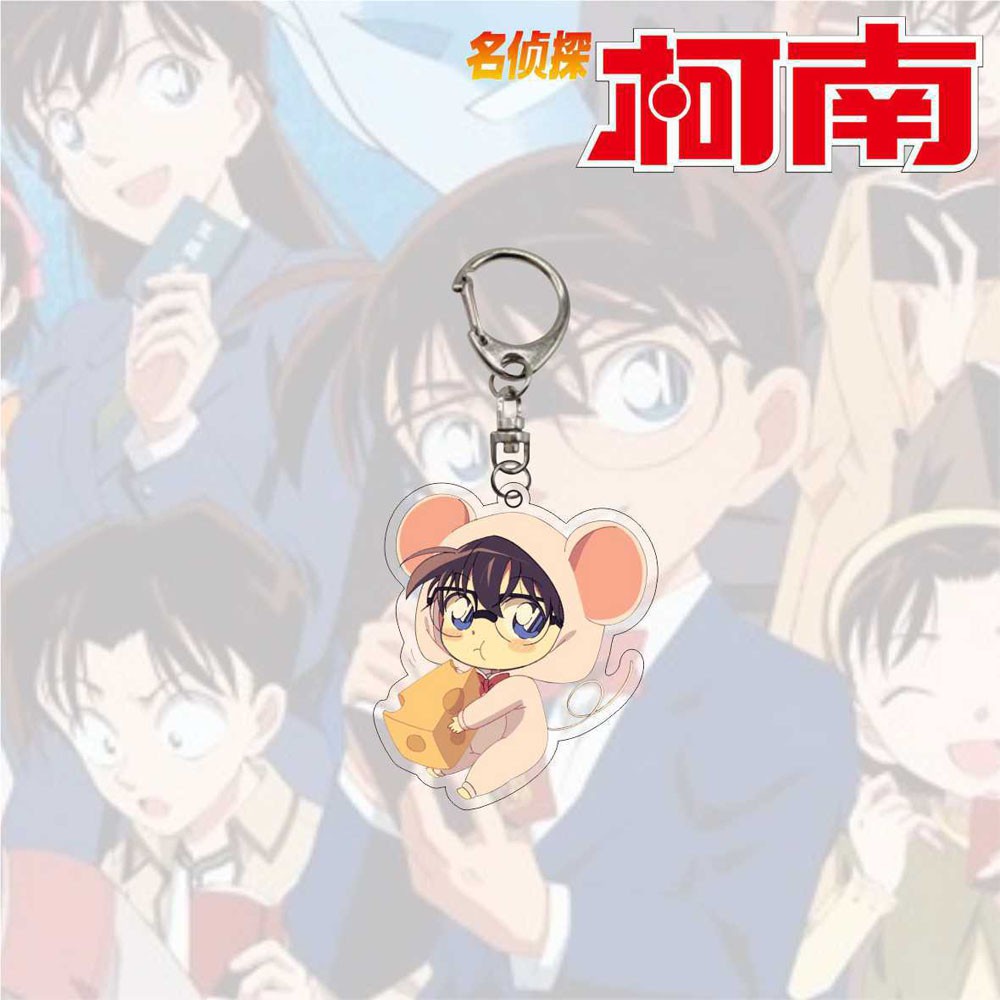 Móc khóa hình nhân vật anime Detective Conan bằng acrylic