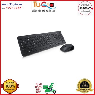 Bộ phím chuột không dây Dell Wireless Keyboard and Mouse (English) KM636 Black