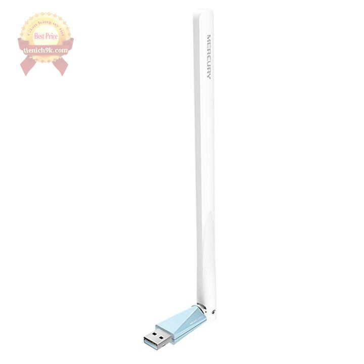 Bộ đầu USB thu phát sóng wifi PC Mercury MW150UH 1 râu anten không dây và repeat