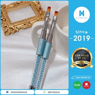 Cọ chải gel thân đá- màu xanh