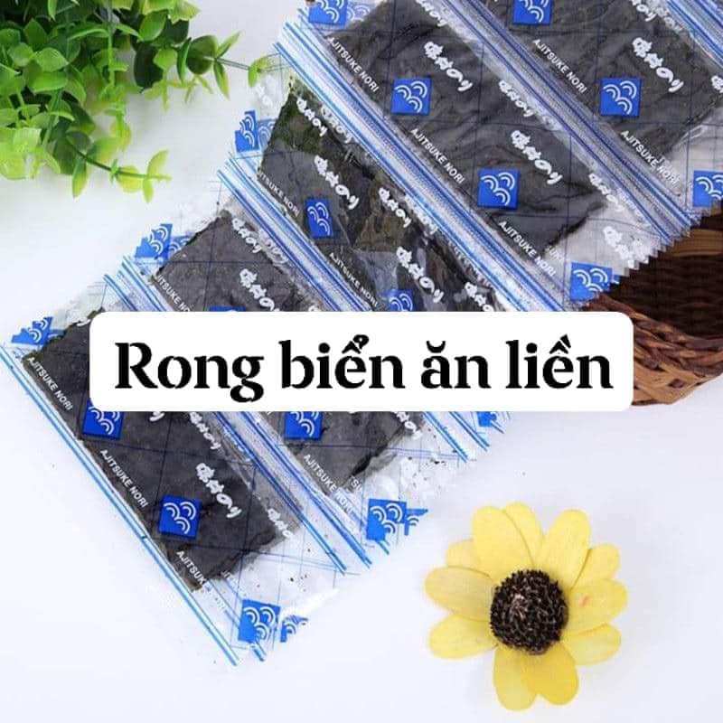 100k_300miếng Rong biển sấy giòn ăn liền (1 gói 2 miếng)