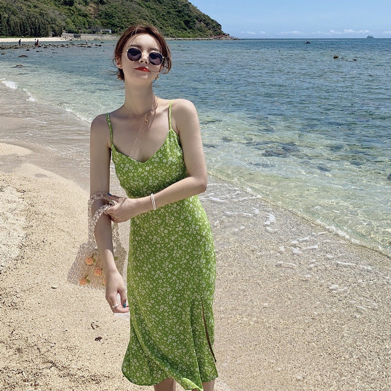 Đầm IELGY không tay in hoa phong cách cổ điển dành cho nữ