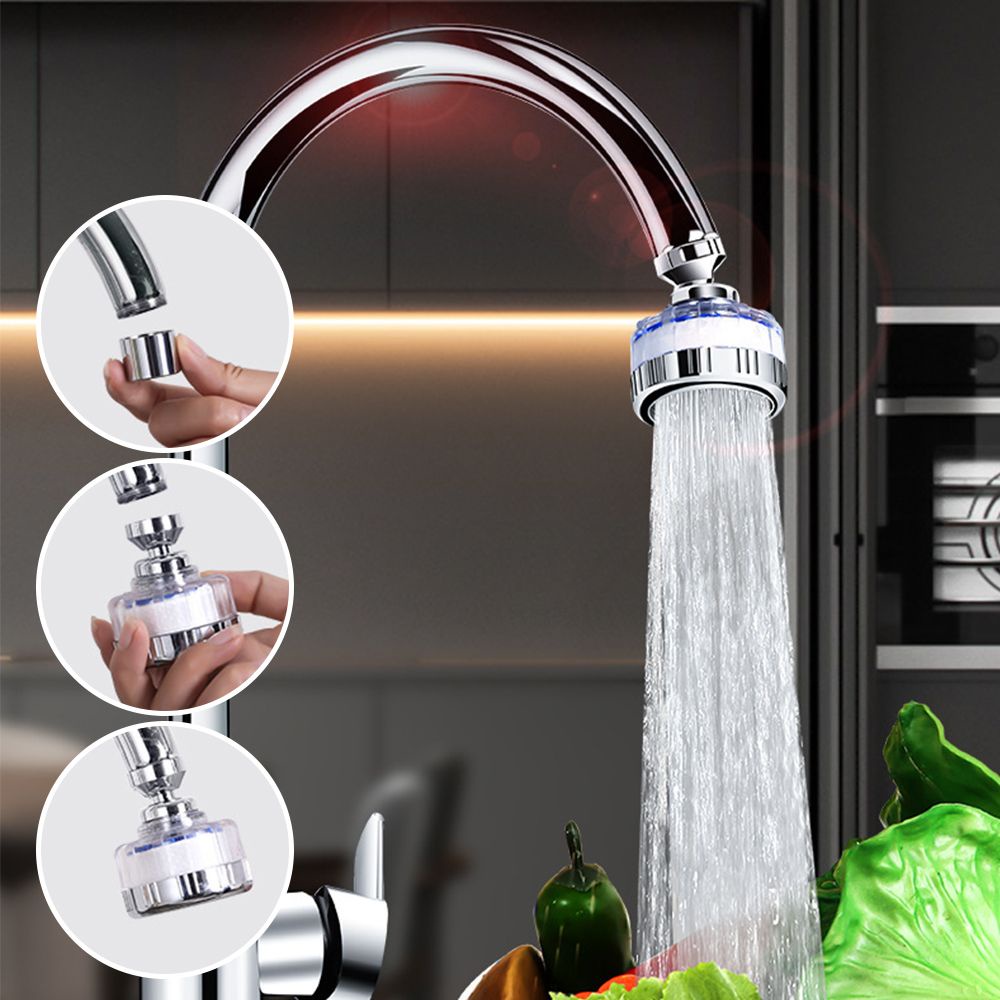 Đầu vòi nước xoay 360 độ chống văng tiết kiệm nước cho nhà bếp