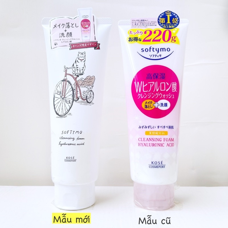 Sữa rửa mặt Kose Softymo 220g Nhật Bản