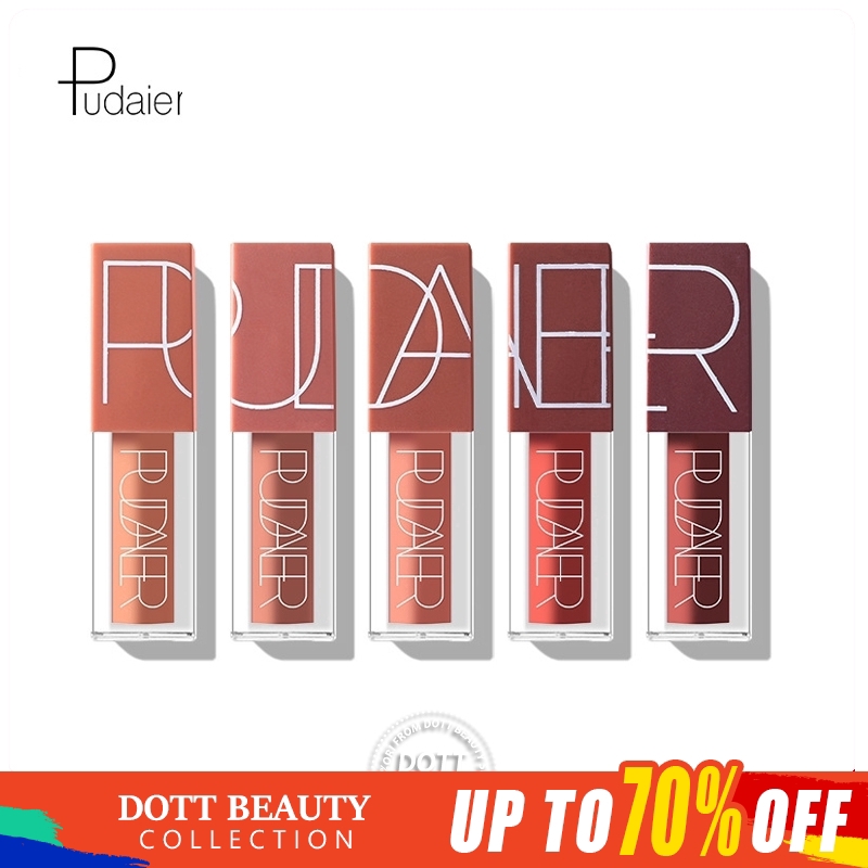 [Hàng mới về] Son môi nhung mịn Pudaier màu nude 5 loại tùy chọn siêu bền màu không dính | BigBuy360 - bigbuy360.vn