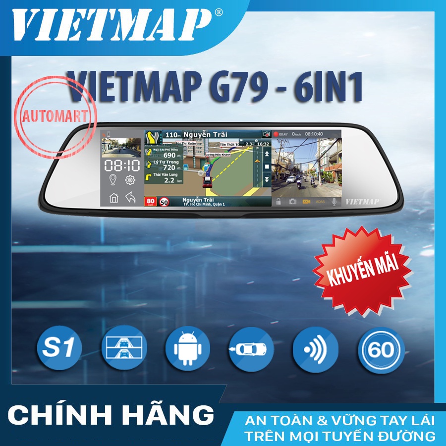 Camera hành trình kiêm dẫn đường VIETMAP G79