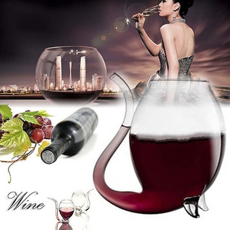 The Vampire Wine Glass Comes With A Super Convenient Mouth