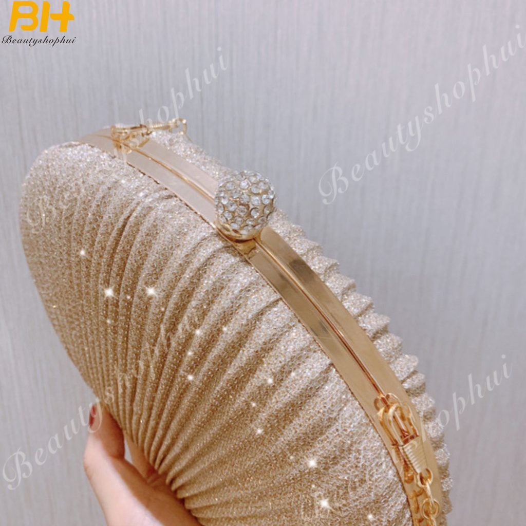 Túi Xách Tay Đeo Vai Đính Nơ Kim Loại Thời Trang Mới Cho Nữ