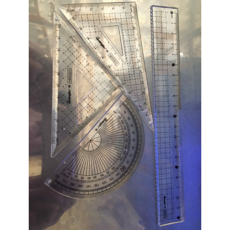 Bộ thước eke 4 chi tiết TourGroups GuangBo  H05323