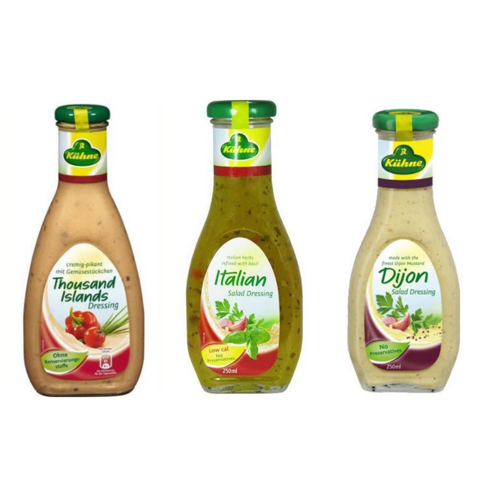 Sốt Trộn Salad Đậm Đà Thơm Ngon Hiệu Kuehne Salad Dressing 250ml (Product From Italia)