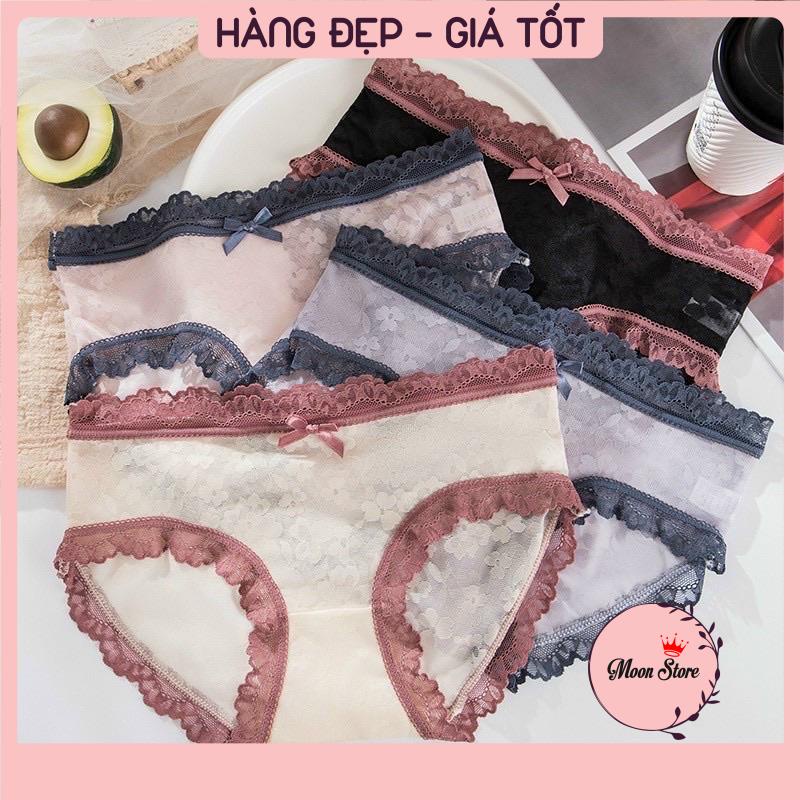Quần lót nữ ren hoa lưới sexy tàng hình cao cấp 2288