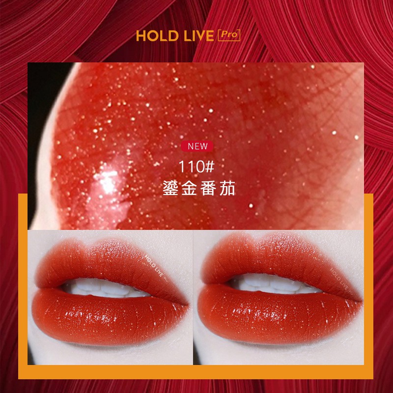 (màu mới 2022) Son môi màu lì mịn HOLDLIVE chính hãng nội địa Trung Durable Air Lip Gloss