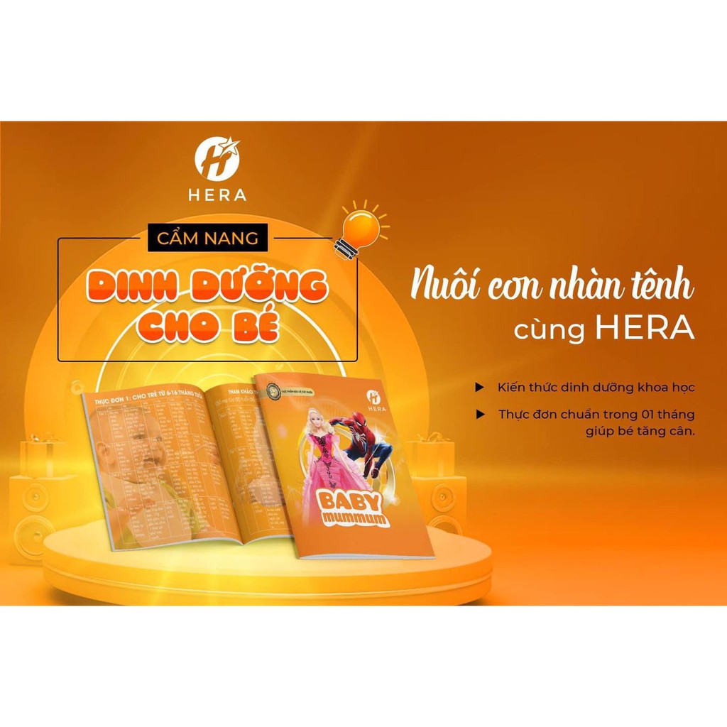 [CHÍNH HÃNG] SIRO HERA BABY MUMMUM CHO TRẺ BIẾNG ĂN - TĂNG SỨC ĐỀ KHÁNG.HỘP 25 GÓI