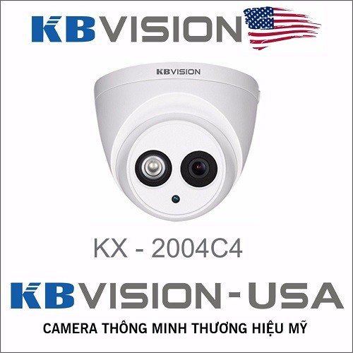 Camera Dome HDCVI Hồng Ngoại 2.0 Megapixel KBVISION KX-2004C4 - Hàng Chính Hãng