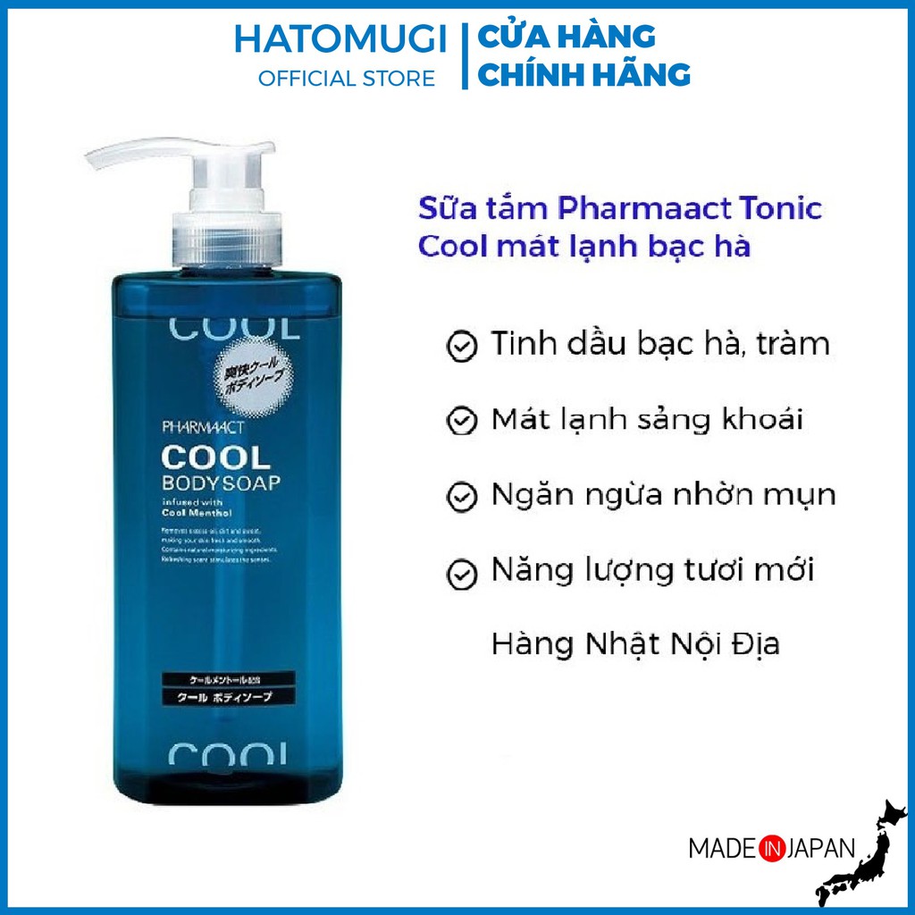 Sữa tắm nam Pharmaact Tonic Nhật Bản 600ml hàng Nhật nội địa