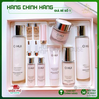 Set dưỡng ẩm da trắng hồng ohui miracle moisture special set