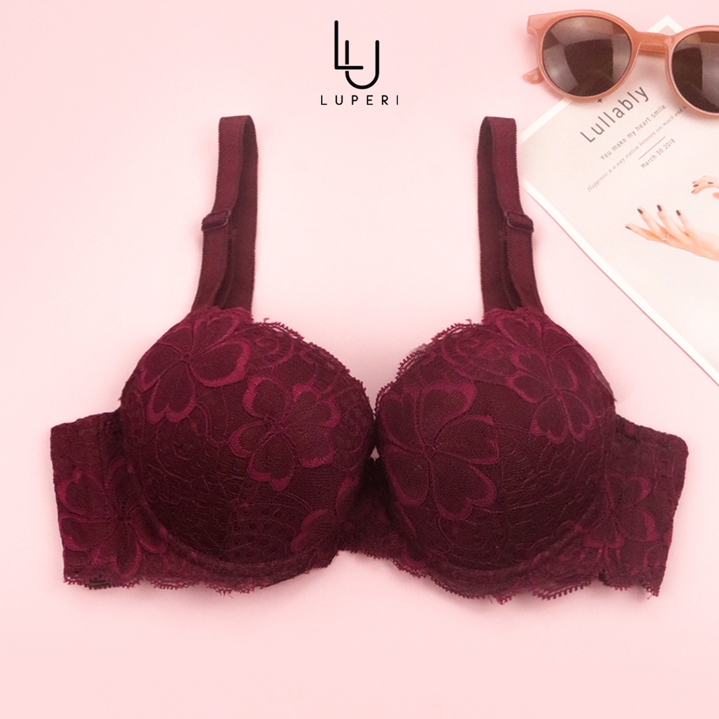 Áo Lót nữ Cao Cấp Luperi SP832 Có Gọng Mút Mềm Quả Lên Siêu Đẩy Nâng Ngực Hiệu Quả Phối Ren Tinh Tế