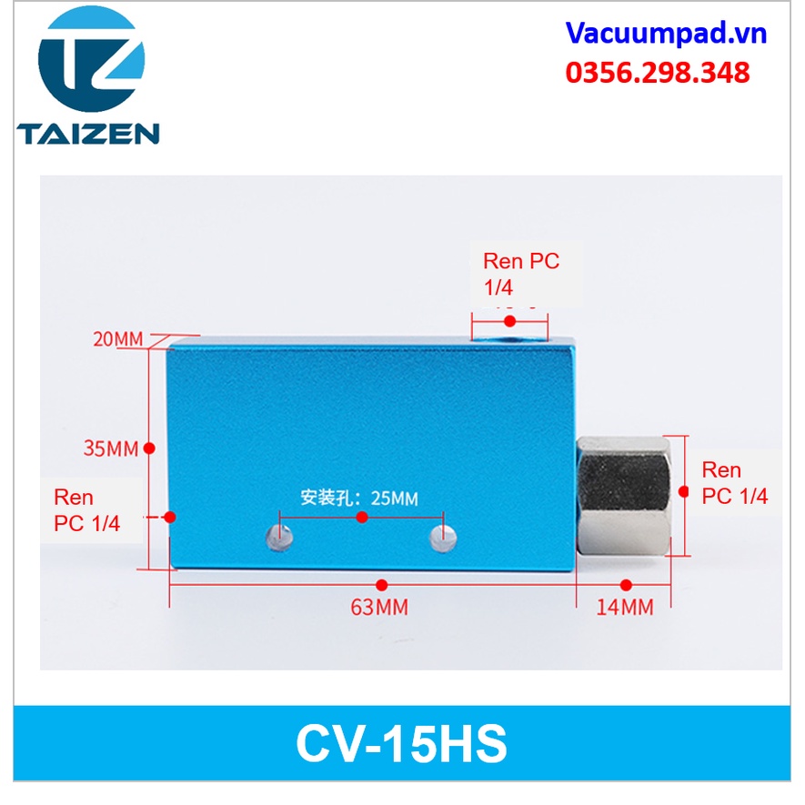 Van hút chân không khí nén CV-10/15/20/25/30HS TPM