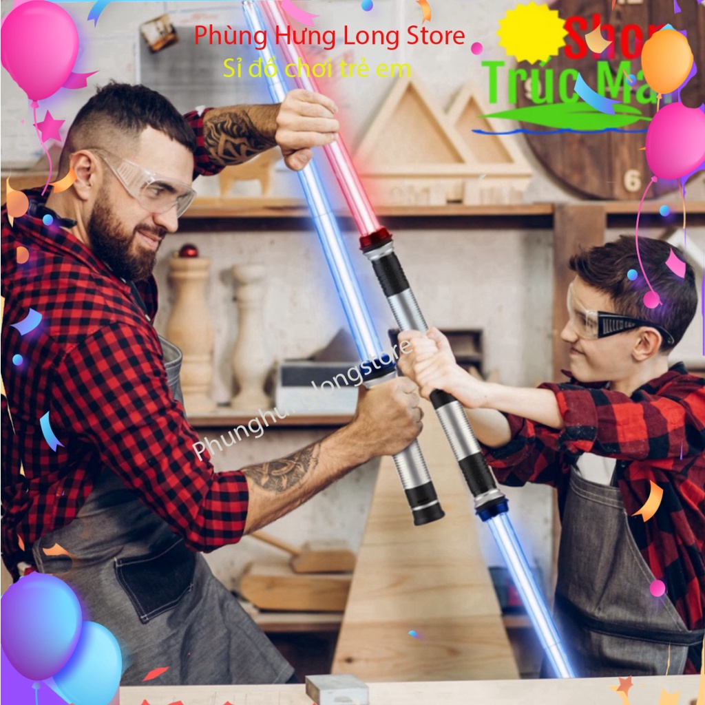 Set 2 Thanh Kiếm đồ giải trí Jedi Sabre Có đèn LED chiếu sáng chiếu sáng Cho Trẻ Em