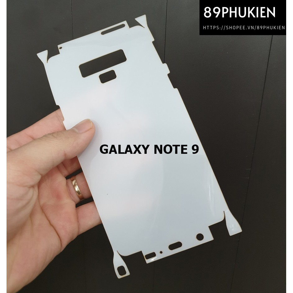Miếng film NHÁM PPF loại xịn phủ full 99% lưng viền Galaxy Note 9