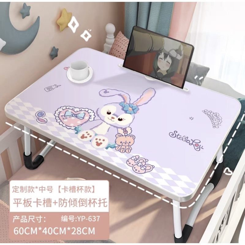 BÀN GỖ CHÂN XẾP DORAEMON VÀ MÈO KITTY, BÀN HỌC XẾP GỌN CHO BÉ