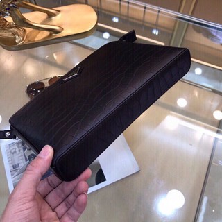 Clutch cầm tay da thật Prada cho nam