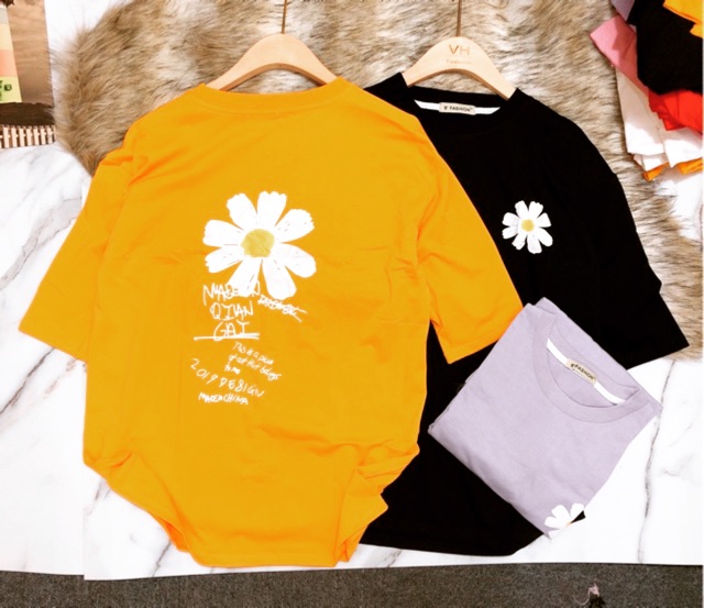 Áo thun hoa cúc bản 2019 DESIGN