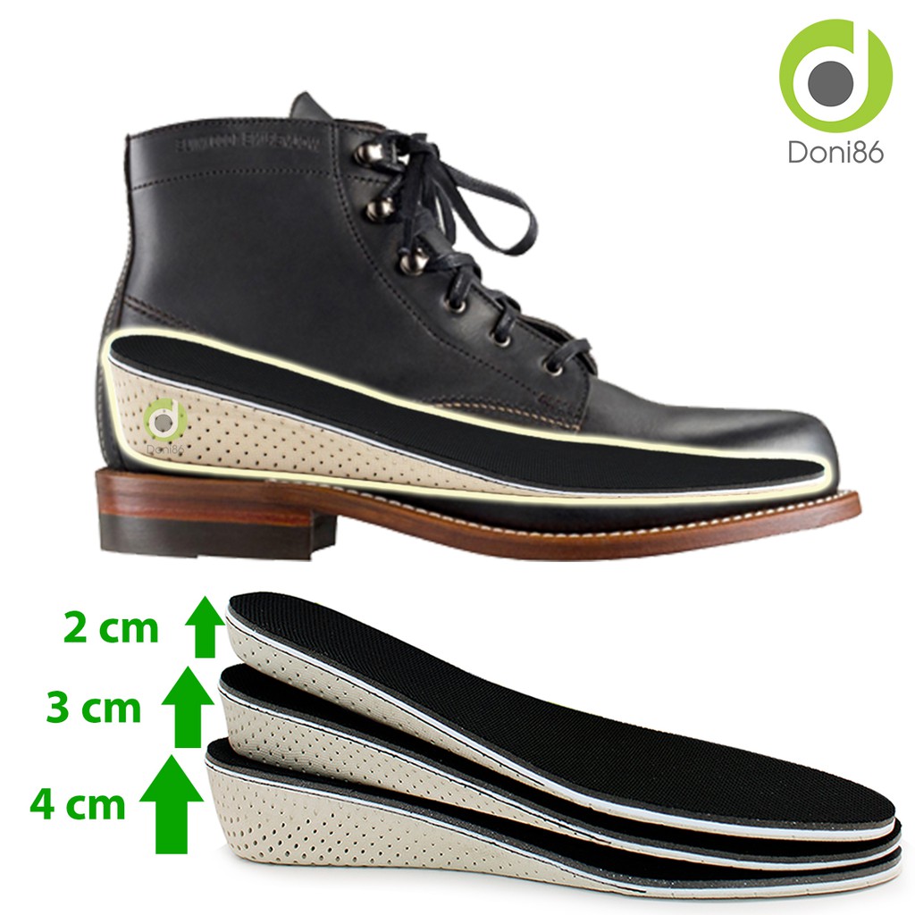 Lót giày tăng chiều cao mặt vải lưới mesh đế tổ ong thoáng khí cao cấp tăng tới 4cm - Doni86 -PK57