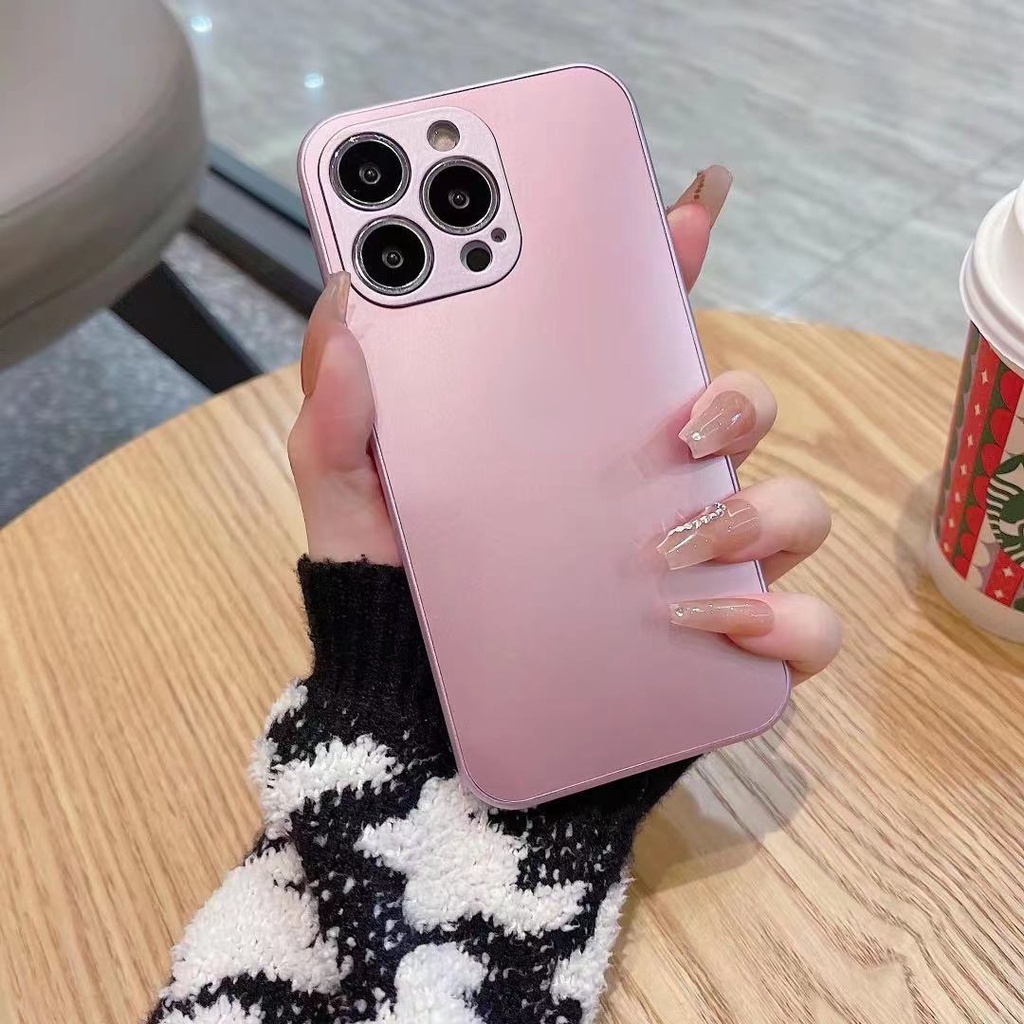 Ốp điện thoại kính cường lực mặt nhám cho IPhone 11 13 Pro Max 7P 8Plus ipx Xr Xs Max 11 12Pro MAX i12 11Pro Max XR