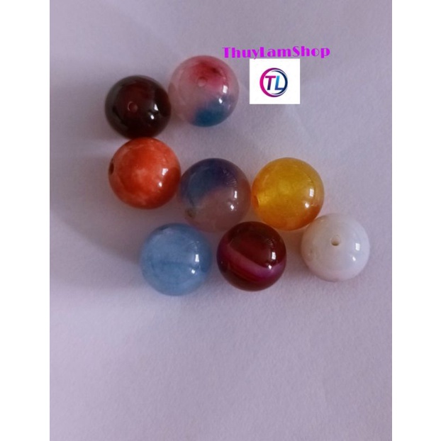 Viên đá nhiều màu thanh tẩy bài tarot, làm handmade, xỏ DIY, sưu tầm