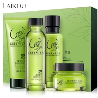 Bộ dưỡng da trà xanh Laikou ( dành cho da nhờn có mụn)