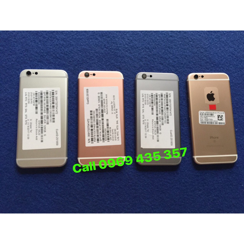 [Mã ELFLASH5 giảm 20K đơn 50K] Vỏ Iphone 6s zin màu hồng, tặng kèm bộ nút