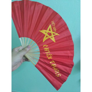 Quạt vải Huế_Phiên bản tự do (dài 28cm, xòe 52cm, nặng 50g)