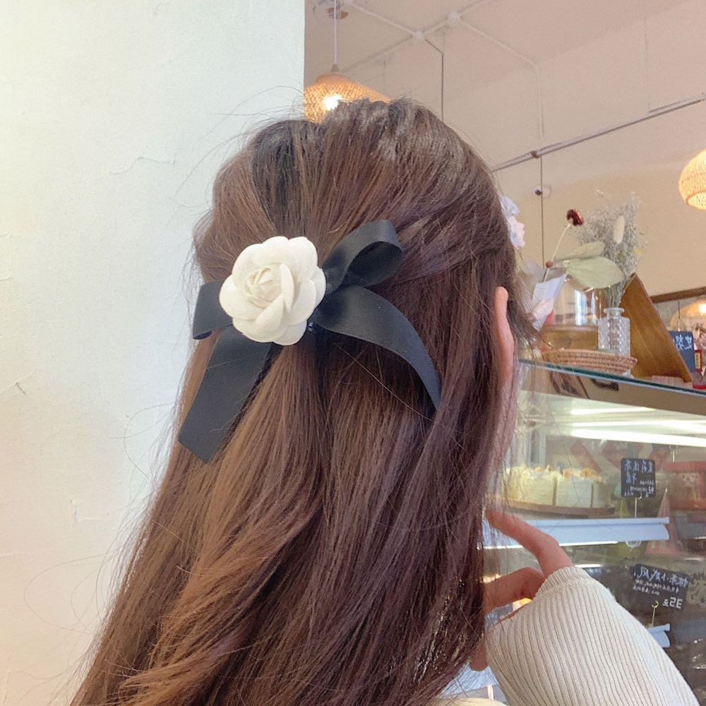 Kẹp Tóc Đính Hoa Thời Trang Retro Cho Nữ