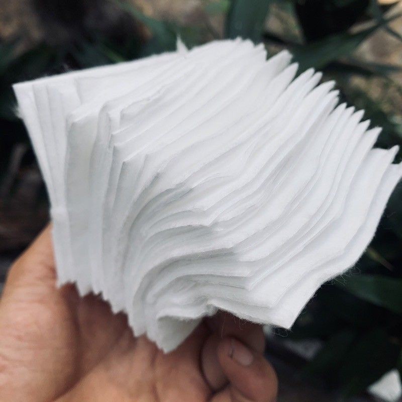 Bông gòn ép miếng cắt sẵn 500g bông lau tiện dụng