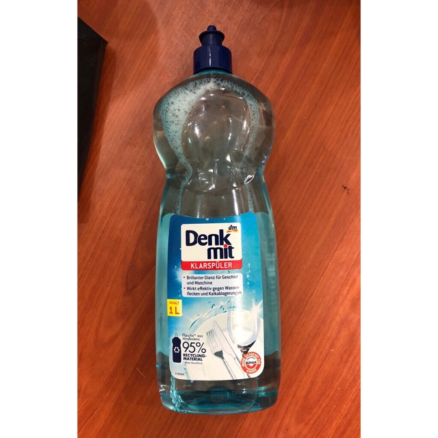 Dung Dịch Làm Bóng Chén Đĩa Denkmit Klarspüler