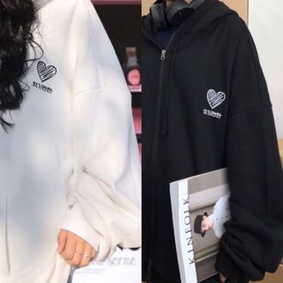 HOODIE ZIP HEART Unisex