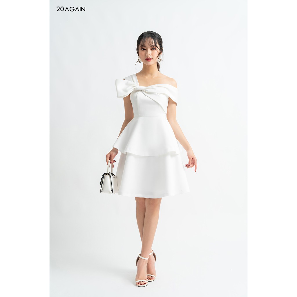 Đầm vải trễ vai nơ lệch - 20 AGAIN - DEA1161 | BigBuy360 - bigbuy360.vn