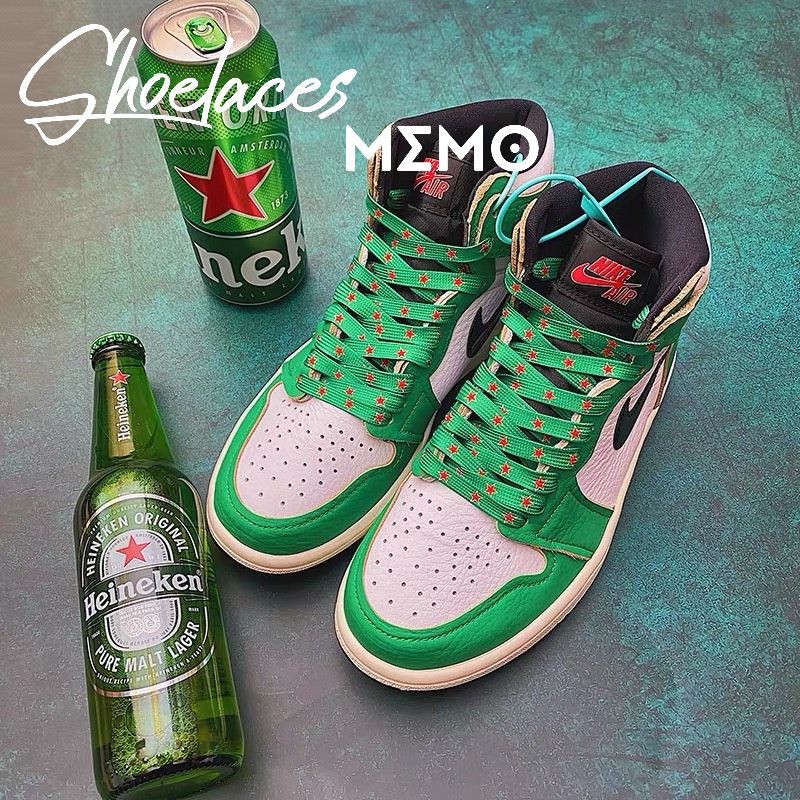 [Mã FASHIONT4WA2 giảm 10K đơn 50K] Dây Giày Nike Dunk Sb Low Heineken - Dây Giày Custom